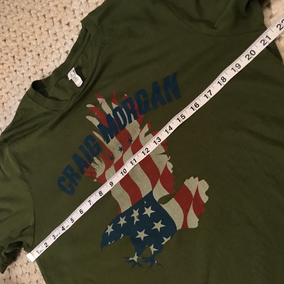 Bella Canvas Cotton USA Eagle Craig Morgan Army L - Picture 4 of 6